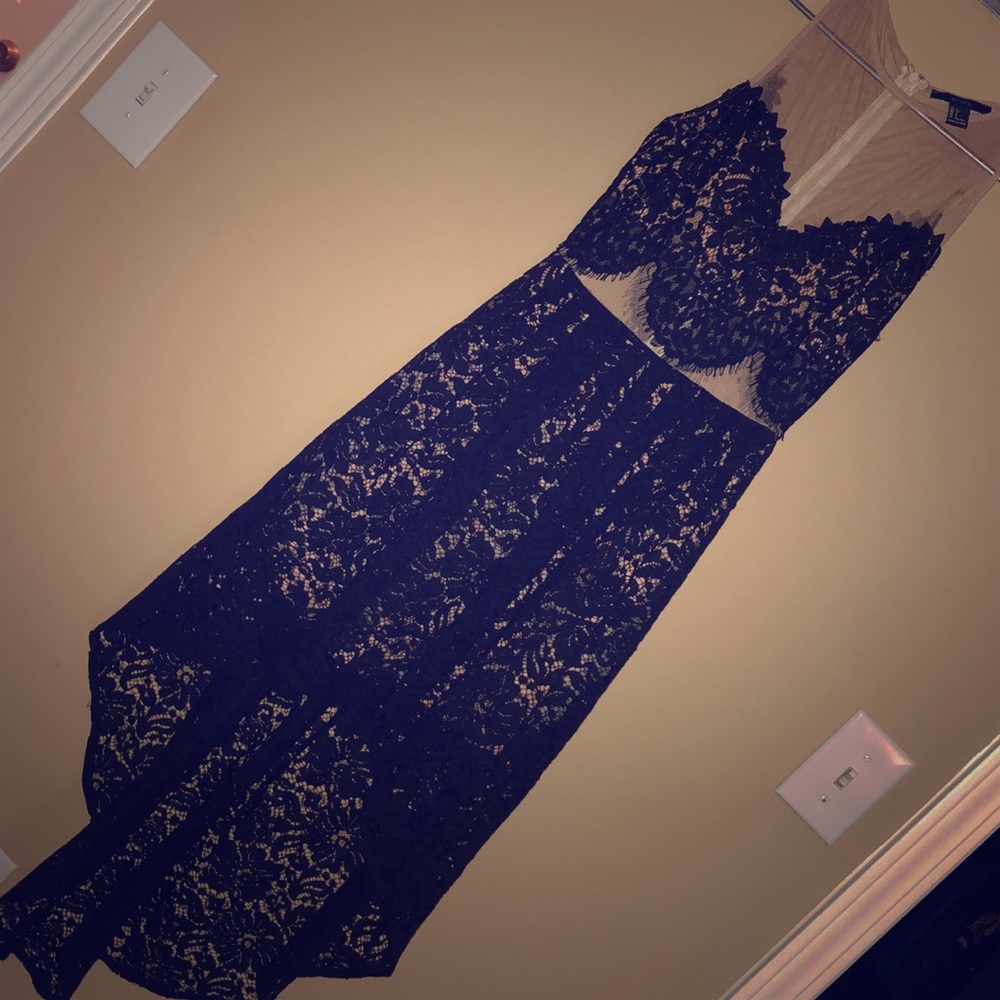 Highlow Black Dress